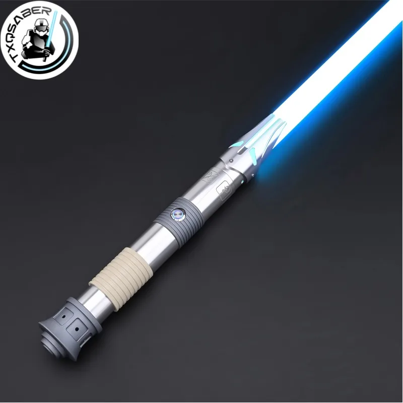 

TXQSABER RGB Heavy Dueling Lightsaber Smooth Swing Metal Hilt Gesture Ignition Bluetooth Blaster Jedi Cosplay Laser Sword Toys