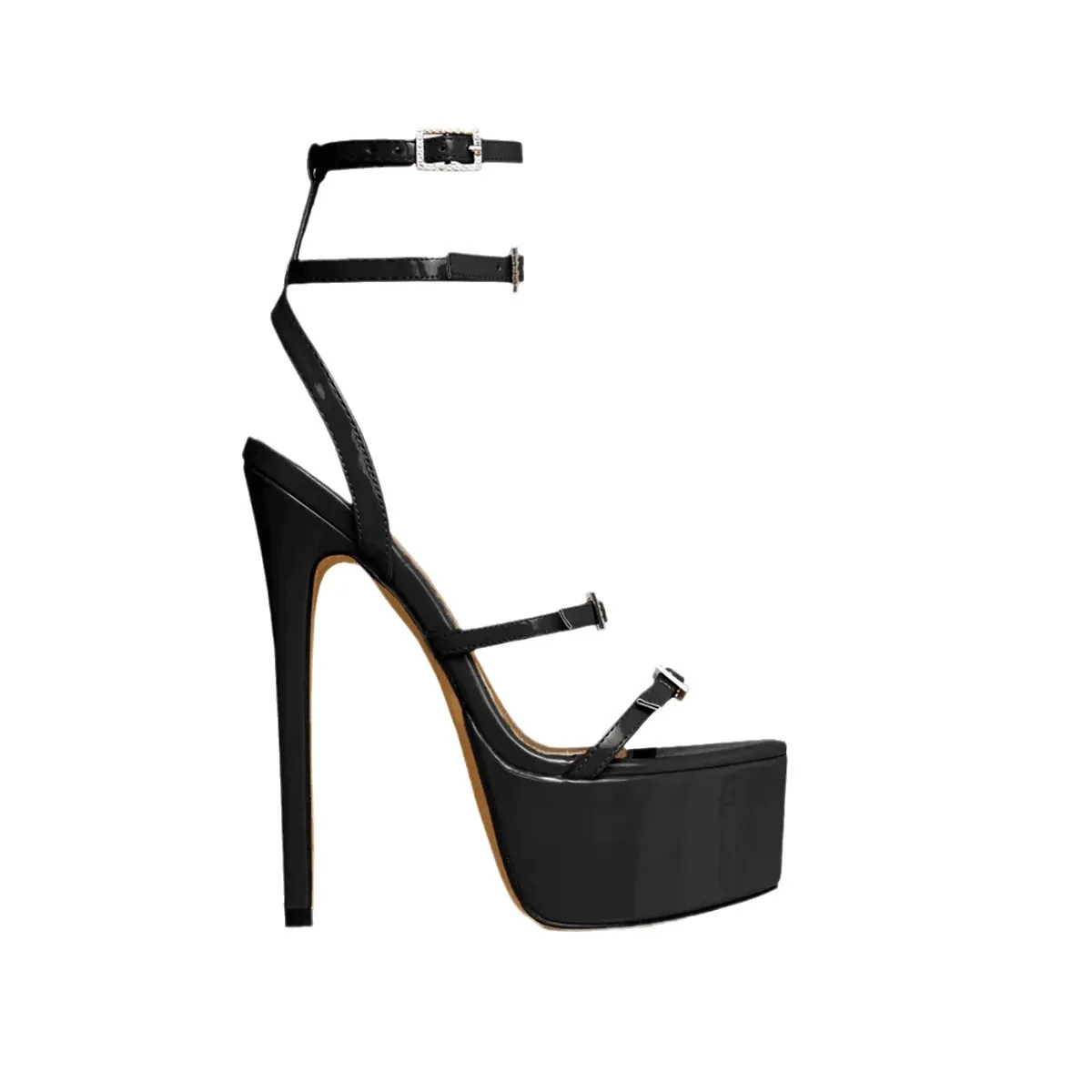 

2026 NEW Platform High Heels Sexy Ankle Strap Open Toe Sandals Gladiator Crystal Wedding Party Dress Pumps Ladies Stiletto Pumps