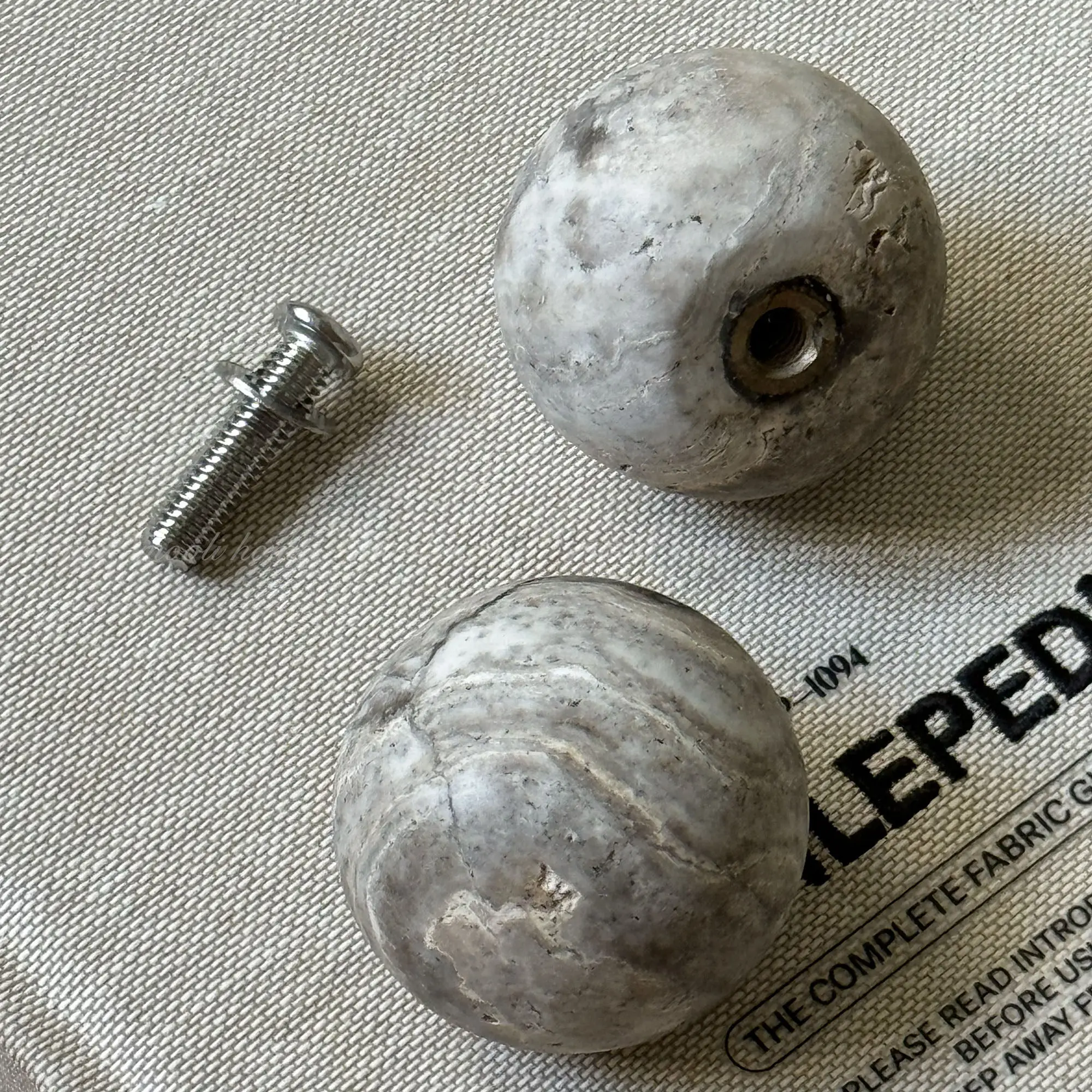 Wabi-sabi Cabinet Drawer Silver Travertine Stone Handles Designer Art High-end Marble Handle Glass Door Ball Knob Pulls
