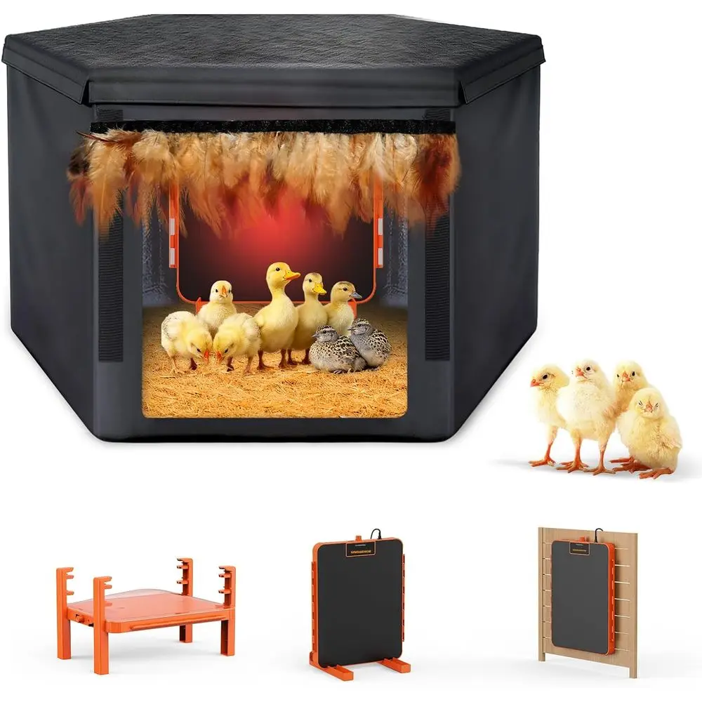 Smart Chicken Coop Heater - Chick Brooder Heat Plate with Temperature Sensor - Heating Panel for Baby Chicks - Chickens Warmer f