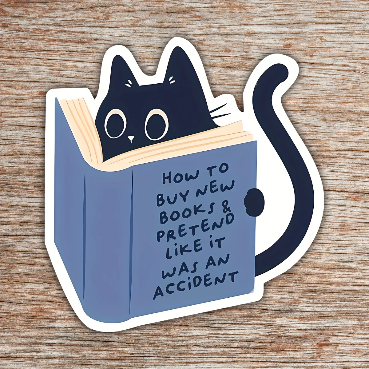 How to buy a new book and pretend to be Fan stickers, book fan gifts, suitable for reading enthusiasts stickers