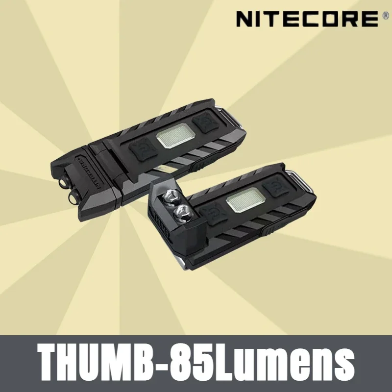 NITECORE THUMB Mini Led Flashlight Rechargeable Tiltable Worklight