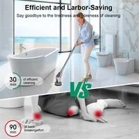 Electric Bathroom Cleaning Brush 10 in 1 Multifunctional Household Wireless Electric Spin Scrubber Cleaning for Kitchen Toilet 3