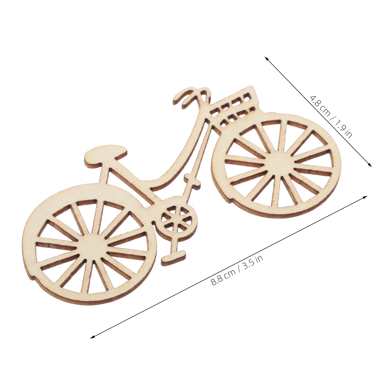 10 قطعة دراجة خشبية خفيفة الوزن متينة للحرف الريفية لحفلات الزفاف ديكور المنزل دراجة خشبية ملحقات أدوات الخياطة اليدوية #6