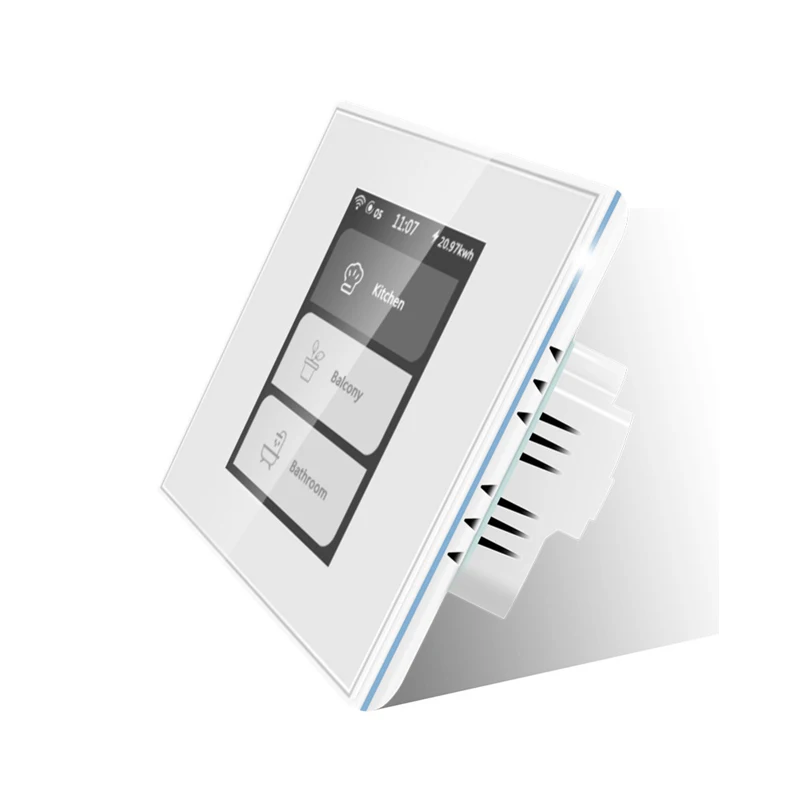 WiFi LCD Smart Light Switch 4 In1 Household Wall Lamp Curtain Touch Switch Homekit App/Alexa Voice Control Smart Home