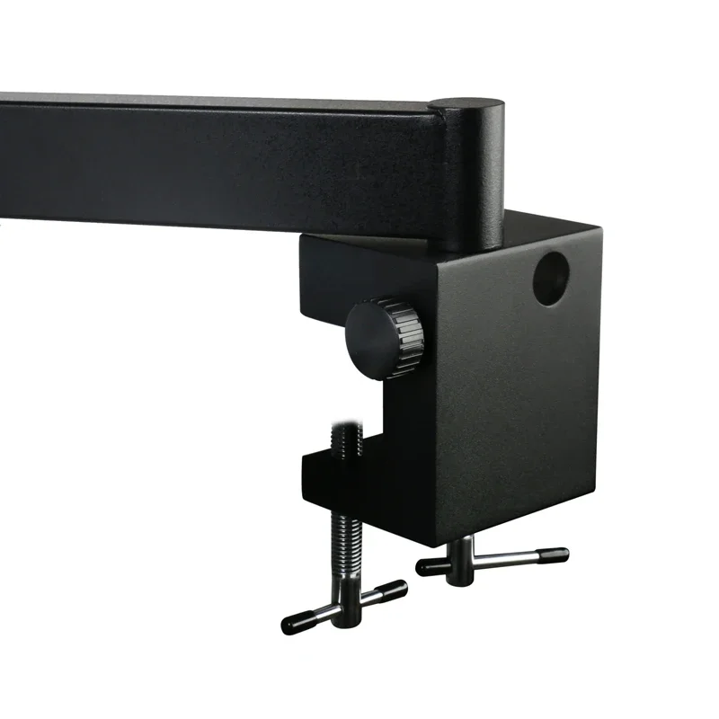 Adjustable Direction Articulating Arm Pillar Clamp Holder Bracket Microscope Stand 76mm For Lab Stereo Trinocular Microscope