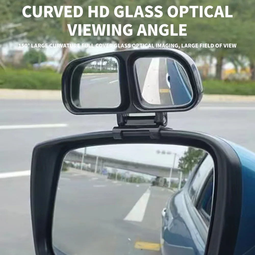 Car Rearview Mirror 360 degrees Adjustable Car Blind Spot Mirror Automotive Wide Angle Convex Mirror Dual Mirror - Image 3