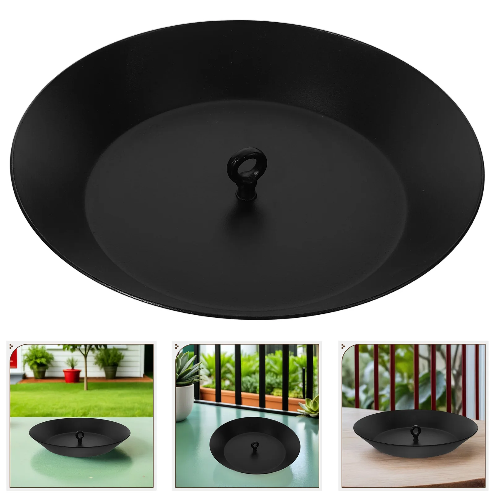 

Water Collection Tray for Garden and Patio - Efficient Rainwater Basin for Roof Downspout with Metal Rain Chain Compatibility