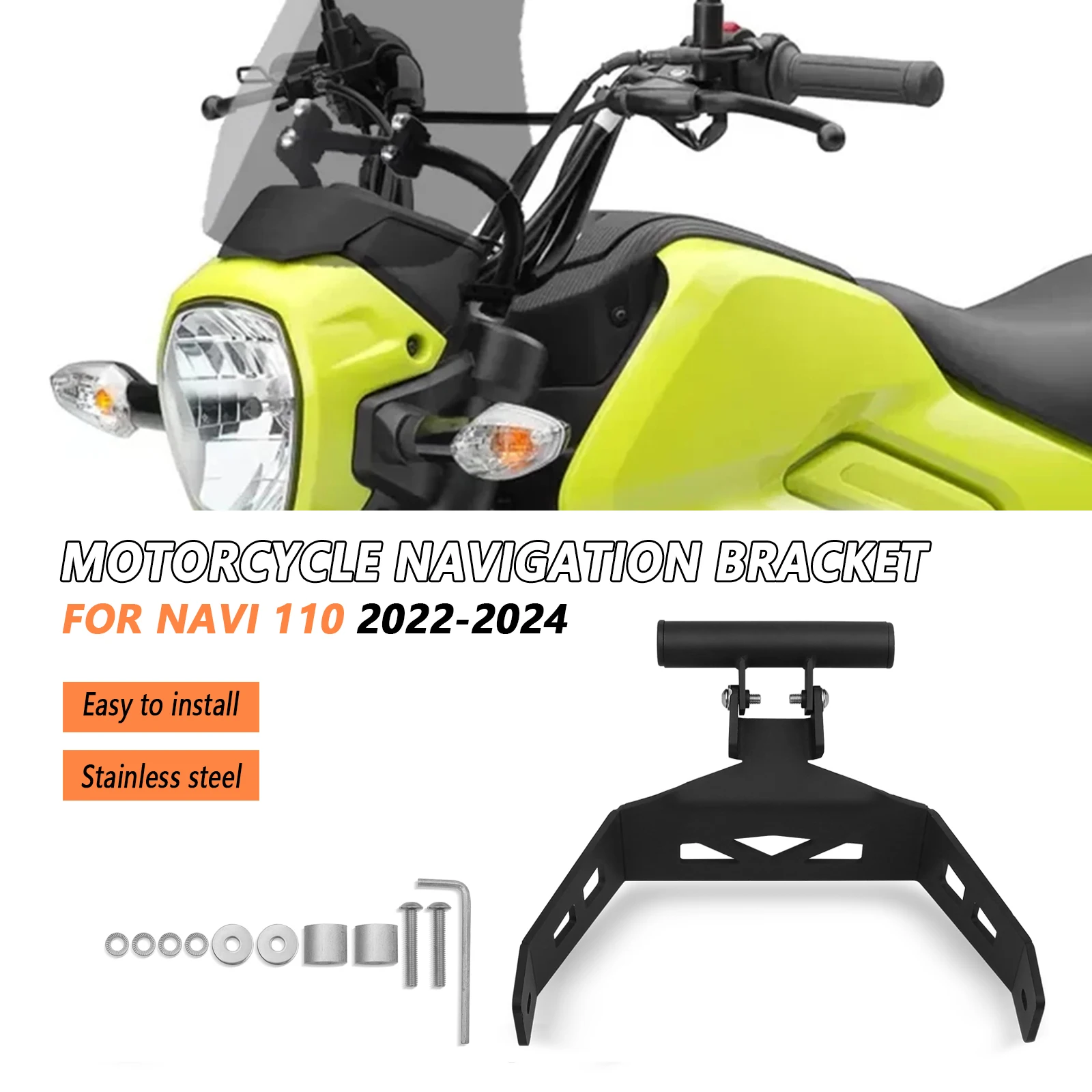 

For Honda navi 110 2022 2023 2024 Phone Stand Holder 110 Navi Motorcycle GPS Mount Navigation Plate Bracket navi110 2024