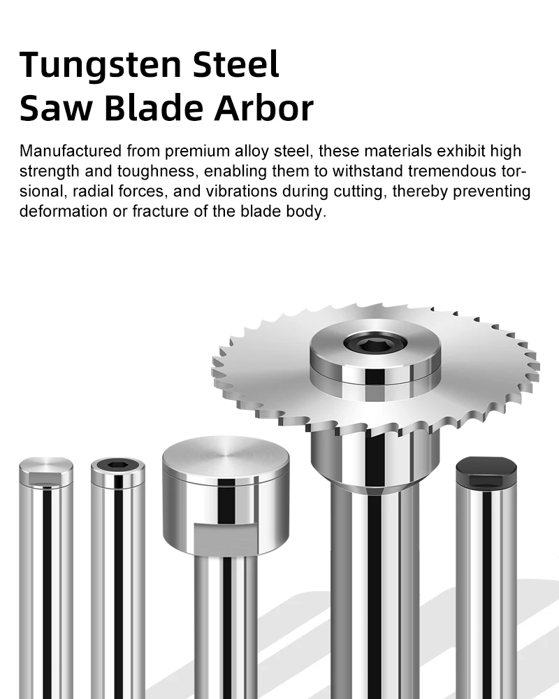 Säge Fräser Schlitzsäge Dorn Klingenhalter CNC Schlitzen Bearbeitung Metall Schneidwerkzeug Vorne Hinten Schloss 5 6 8 10 13 mm – Detail 1