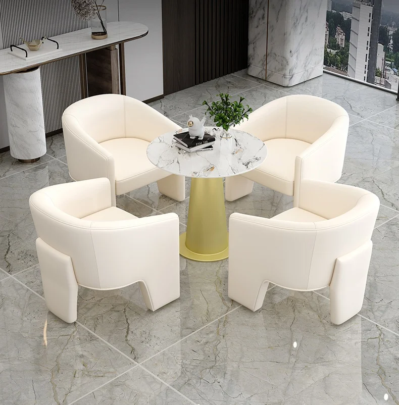 

for Solid Metal Frame Flannel Fabric Lounge Armchair Simple Casual Single Chair for Living Room Dining Bedroom Villa Leisure