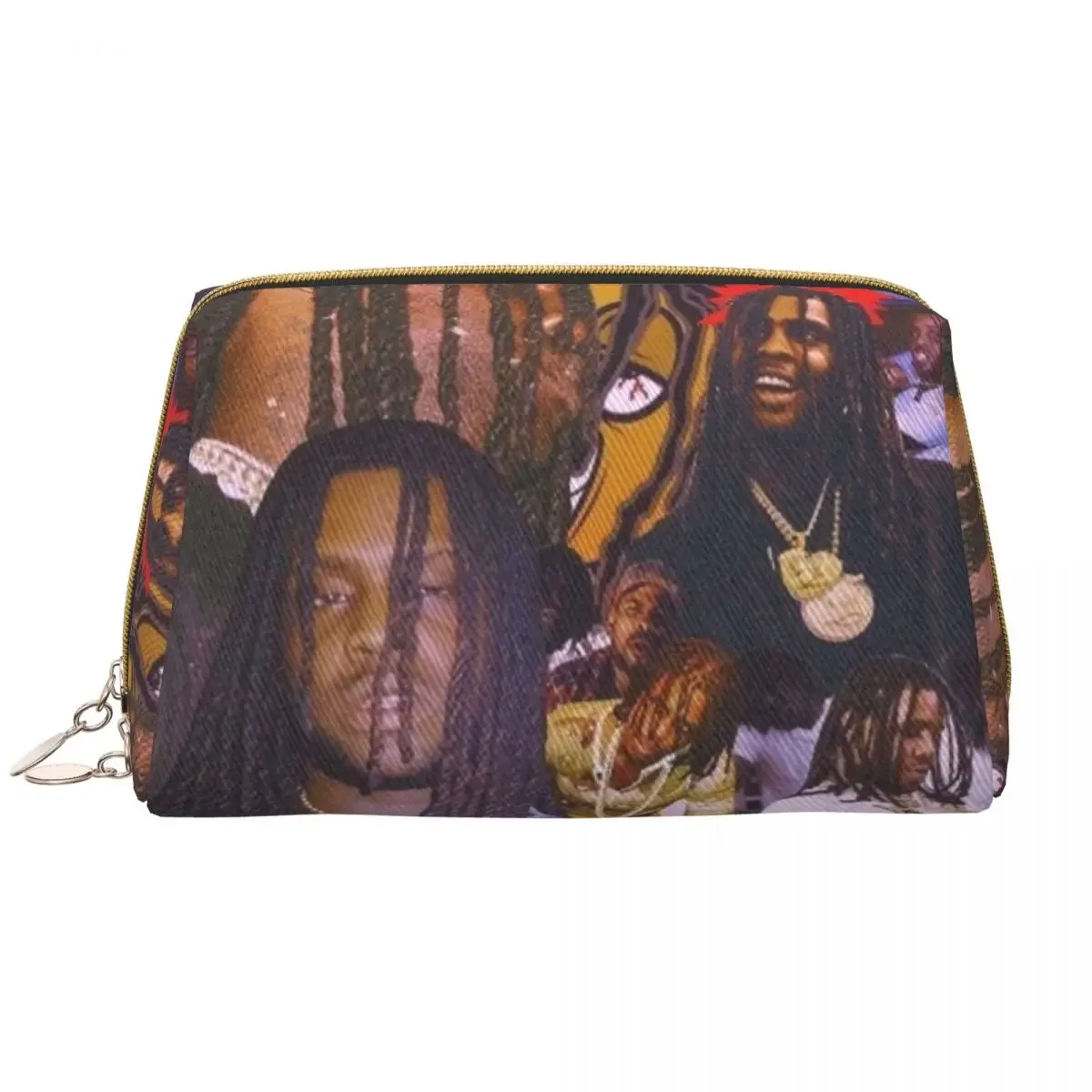 Custom Chief Keef Music Rappyer Toiletry Bag for Women Cosmetic Makeup Organizer Lady Beauty Storage Dopp Kit Box