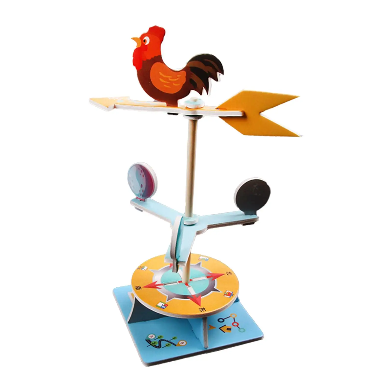 Children's Party Favor: DIY Weather Vane with Rooster for Weather Direction Fun