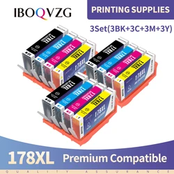Full Ink Cartridge 178 For HP 178XL Compatible For HP Printer Photosmart B8550 B8553 C5324 C5370 C5373 B109a Deskjet 3070a