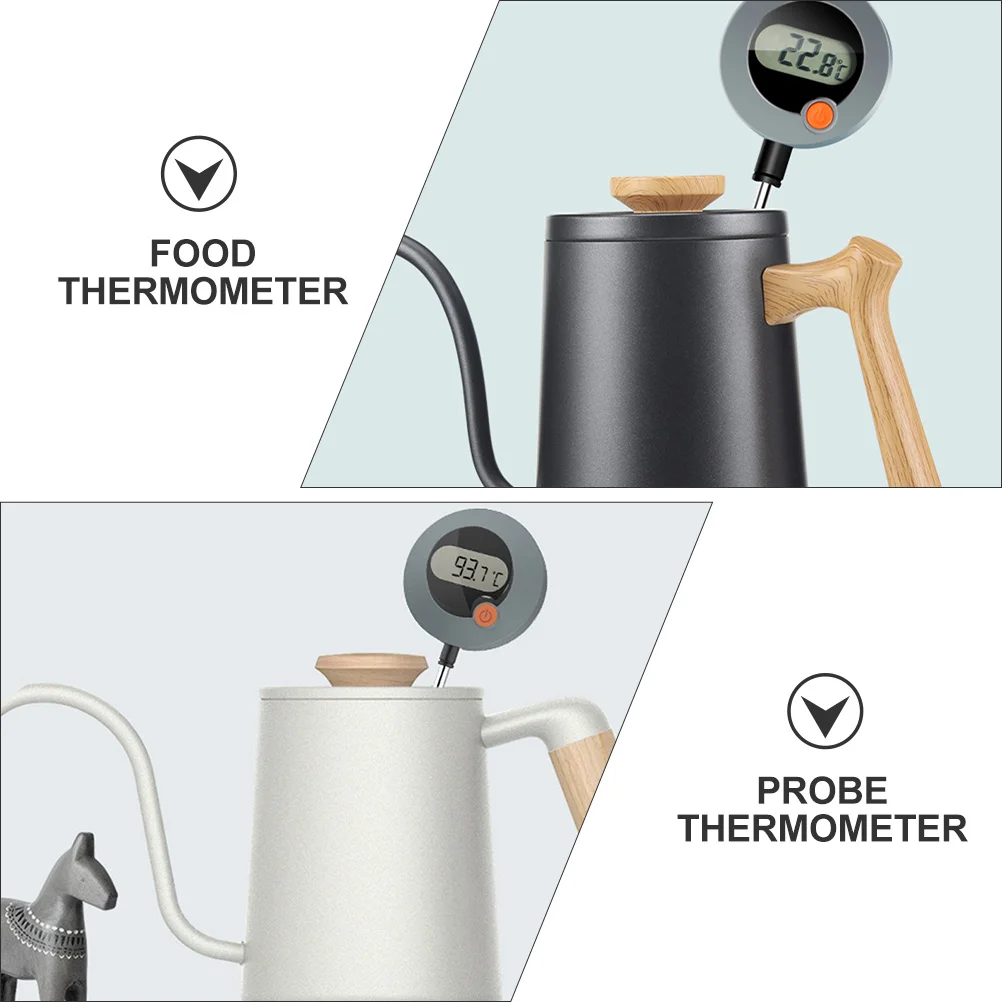 

Probe Food Thermometer Digital Instant Read Cooking Kitchen Bbq Thermometer Meat Oil Water Milk Temperature Measuring