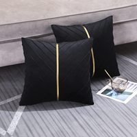 1Pc Velvet Cushion Covers 45*45cm Gold Leather Decorative Couch Pillowcase Luxury Modern Throw Pillow Covers