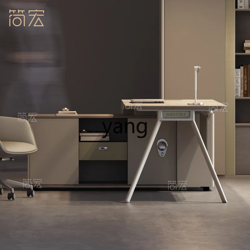 LH  Manager Office Desk and Chair Combination Furniture Supervisor Simple Modern President Boss Desk