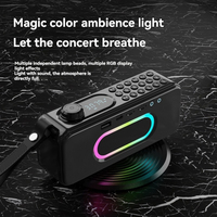 SANSUI F59 Wireless Bluetooth Speaker RGB Player Portable Elderly FM Radio 3600mAh Battery Life Outdoor Sports Caixa De Som