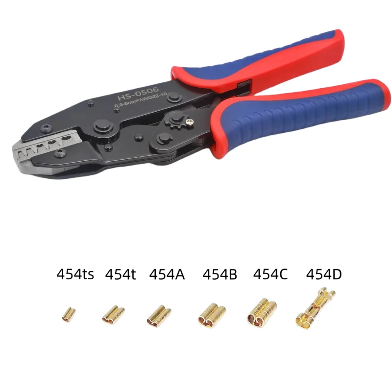 1Pcs quick crimping pliers are suitable for use with all series of DJ454 terminal blocks HS-0506