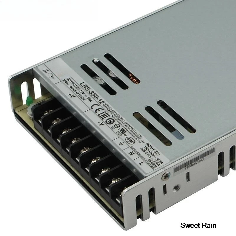 

LRS-350 series 12V 24V 36V 48V meanwell single output enclosed type Switching Power Supply 350W LRS-350-12/24/36/48v