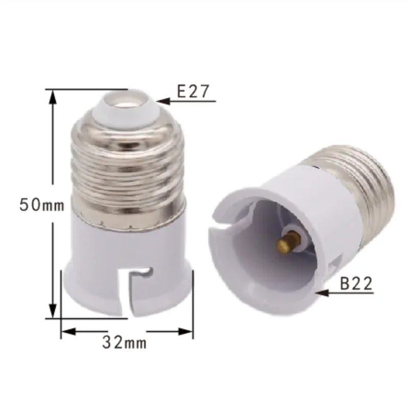 10Pcs Led Bulb Base Conversion Lamp Holder Converter E14 B22 MR16 Conversion E27Socket Adapter Fireproof Plastic Lighting Parts