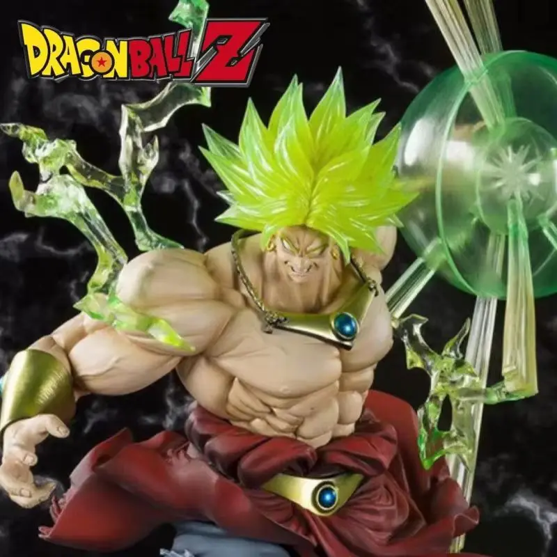 Figurine en PVC Anime Broly, Anime Acyion, Dragon Ball, Statue de collection d'huile, Ornements de jouets, Cadeaux d'anniversaire, 23cm, Brofilms