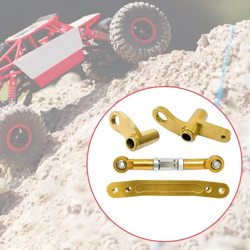 B78B-Metal Steering Upgrade Kit Link Rod DIY Sturdy Parts Easy To Install For Scy1/16 16201 Replacement Accessories Vehicle