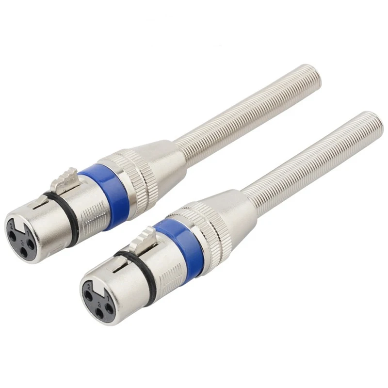 مقبس الصوت 3 دبوس XLR محول موصل إلى 3.5 مللي متر ذكر أنثى 6.35 مللي متر إلى XLR التوصيل محول صوت محول الميكروفون #6