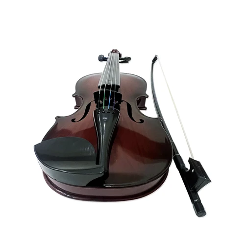 Imagen 1 del producto Violín simulado para práctica de música, Kit de violín para principiantes, instrumento Musical, mano de obra exquisita, accesorios de rendimiento, regalos
