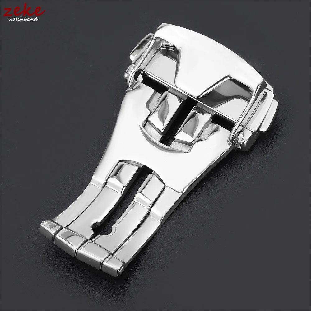 الفولاذ المقاوم للصدأ نشر المشبك للطي مشبك ساعة حزام فراشة زر ل سيماستر Speedmaster 16 مللي متر 18 مللي متر 20 مللي متر لأوميغا