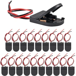 25PCS Battery Holder Coin Cell Holder, 1 x 3V CR2032 Battery Holder,Button Battery Holder with Line On Off Switch