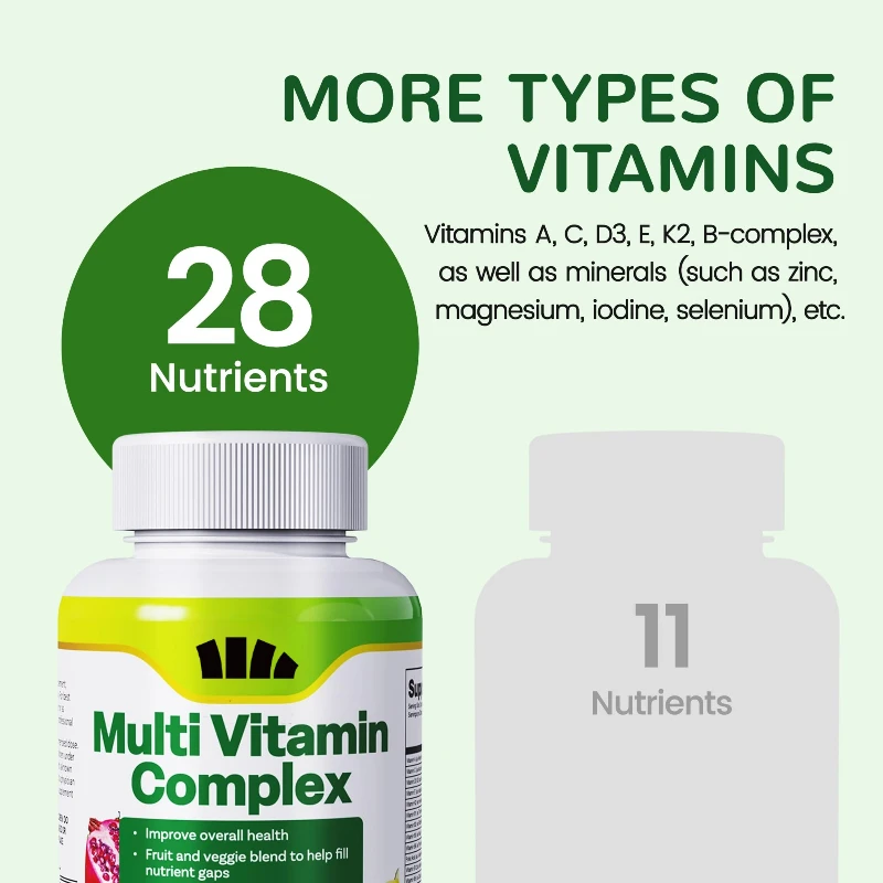Women's Multivitamin Complex with Collagen Proteins Hyaluronic Acid & MSM 60 Capsules Beauty Supplement for Skin Hair & Nails