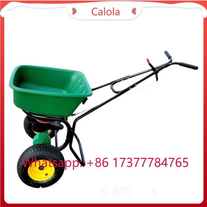 50-Litre Lawn Garden Seed Planter, Hand-Push Multi-Purpose Agricultural Spreader Seeder