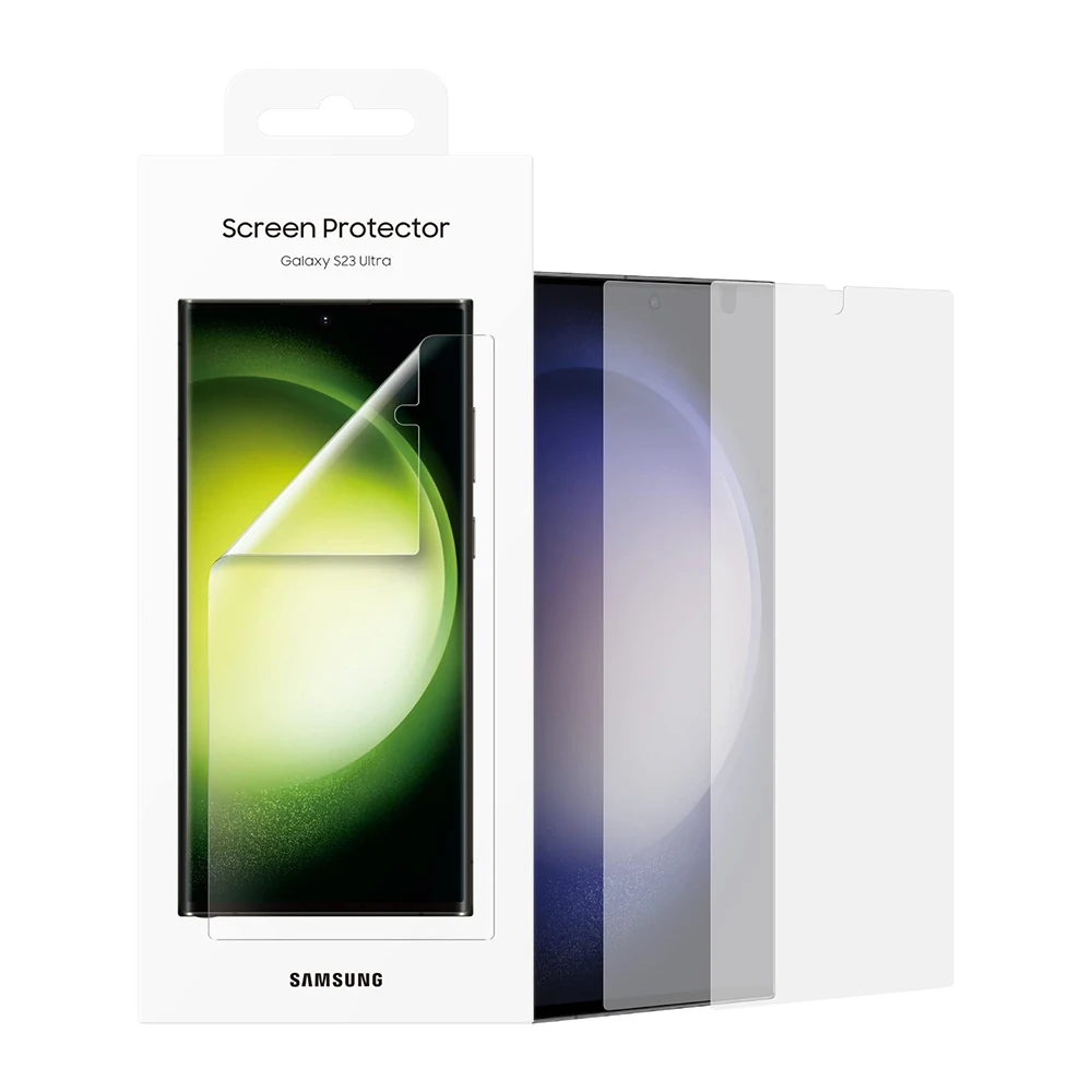 2 SZT. Oryginalna folia ochronna na ekran Samsung Galaxy S23 Ultra S23Ultra, przednia folia ochronna z ciekłymi kryształkami, oryginalna EF-US918 — zdjęcie produktu 3