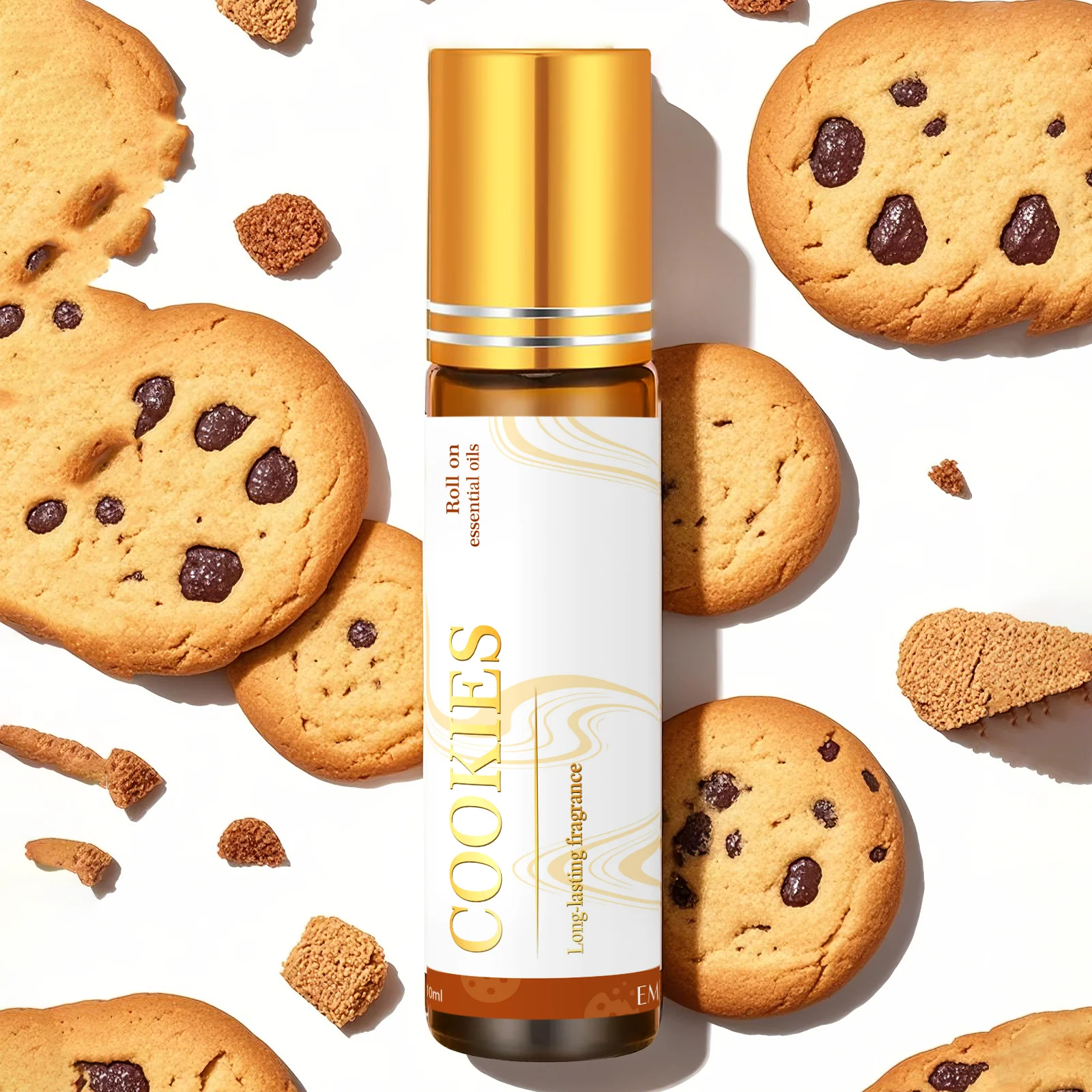 Huiles essentielles Cookies Roller 10ml, huiles de massage longue durée pour femmes, soins de la pea