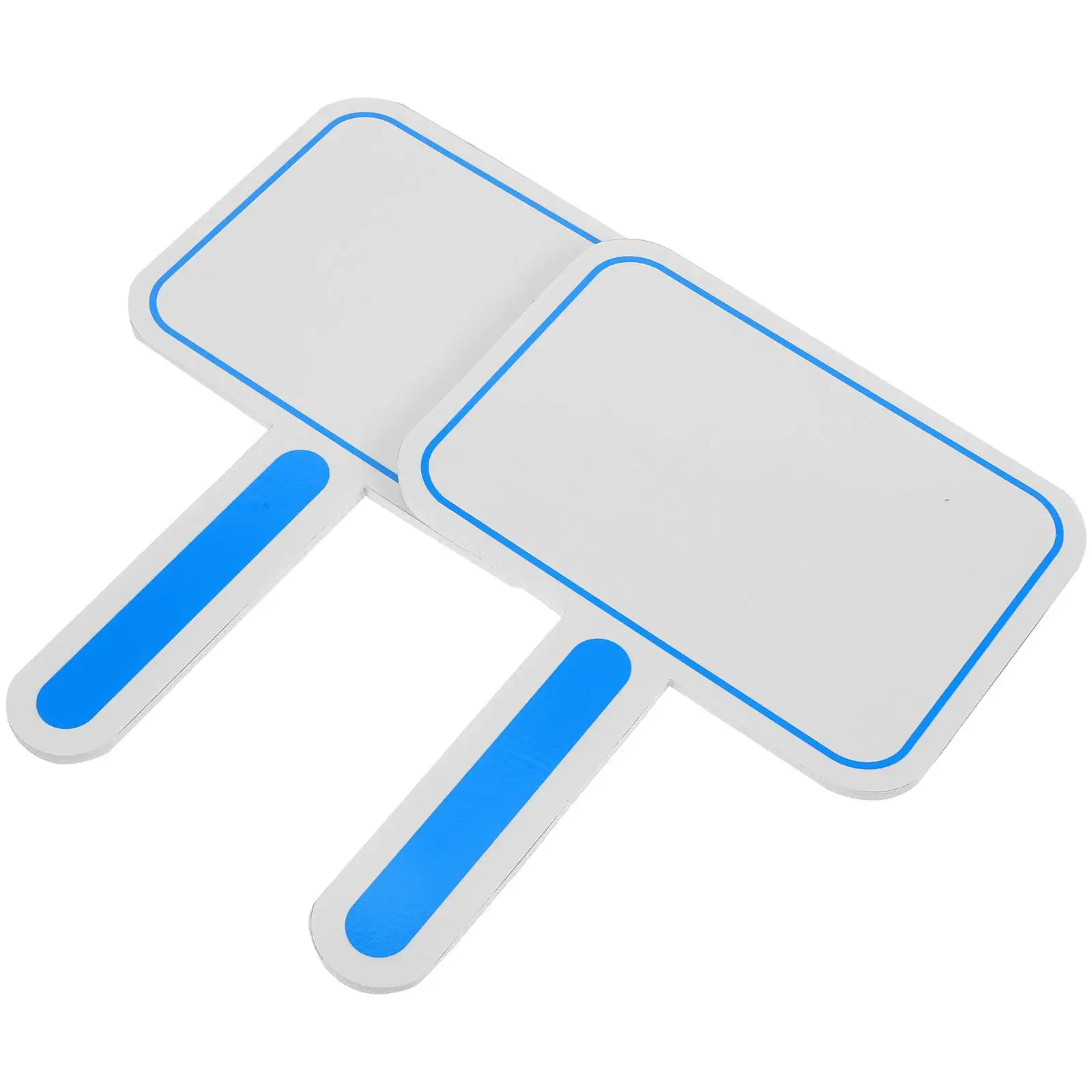 

2Pcs Blank Whiteboards Dry Erase Handheld Scoring Board Double Sided Writable Erasable Foam Sticker Paper Large Size
