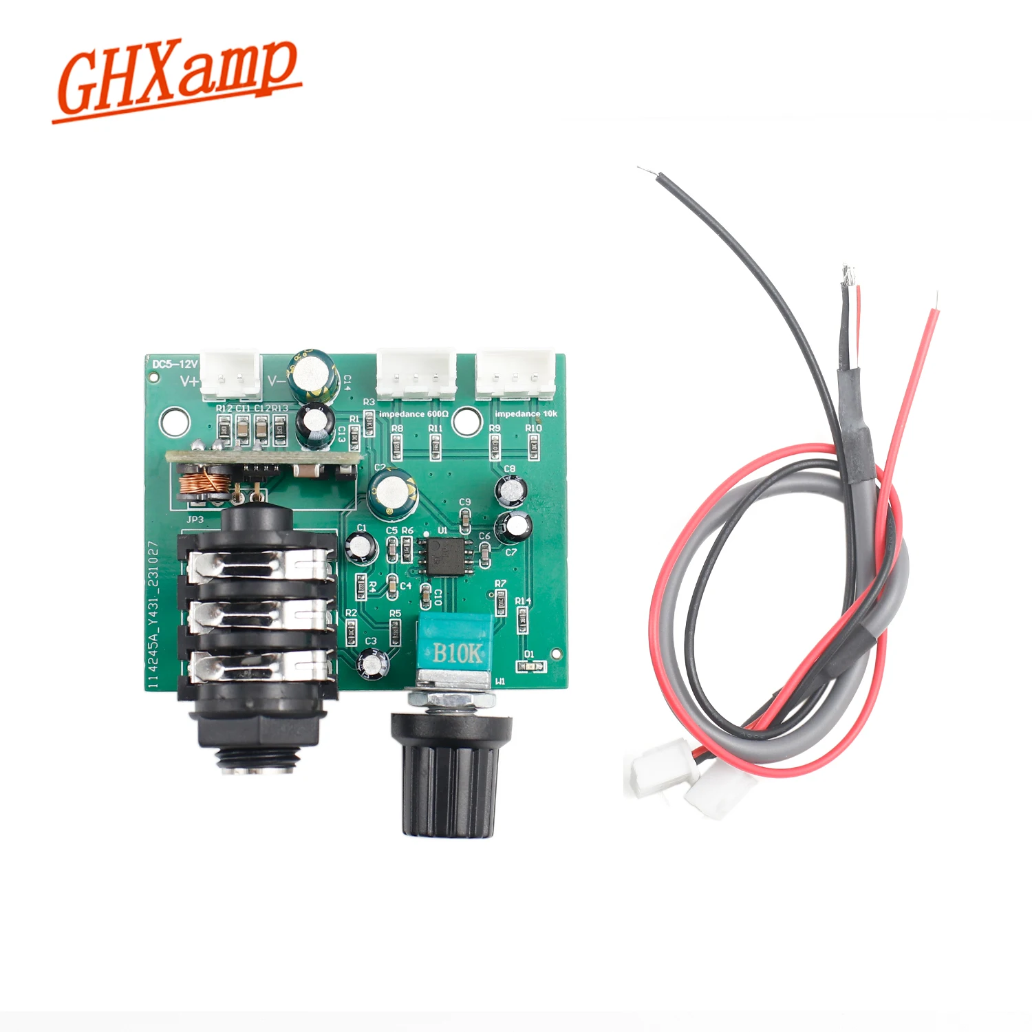 GHXAMP 6.5mm Dynamic Microphone Capacitor amplifier Preamplifier Mic Pickup Small Signal Amplification Circuit Module DC5V-12V