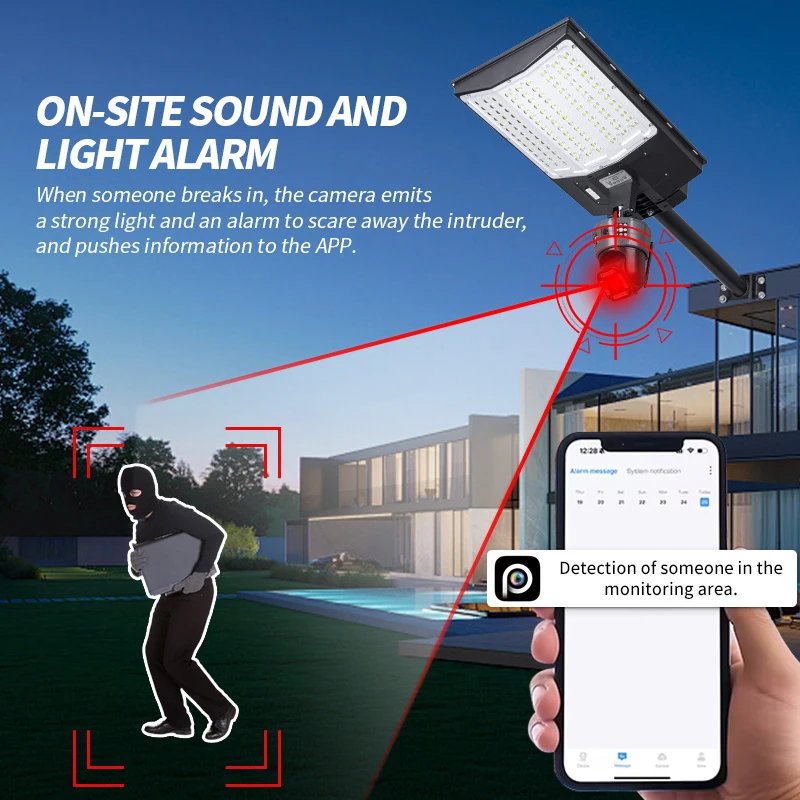 Sim Card Solar Street Light with Cctv Camera 4G Integrated Solar Street Lights Outdoor CCTV LED Solar Street Lights with Camera