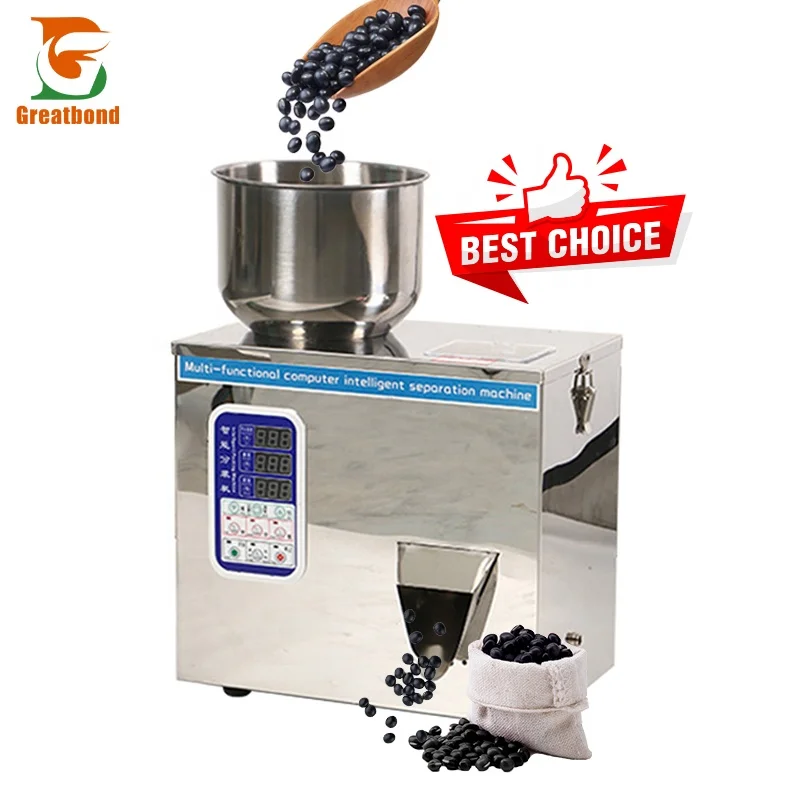 20g 50g 100g Wholesale Quantitative Granule Particle Semi Automatic Rice Tea Coffee Powder Dispensing Weighing Filling Machine