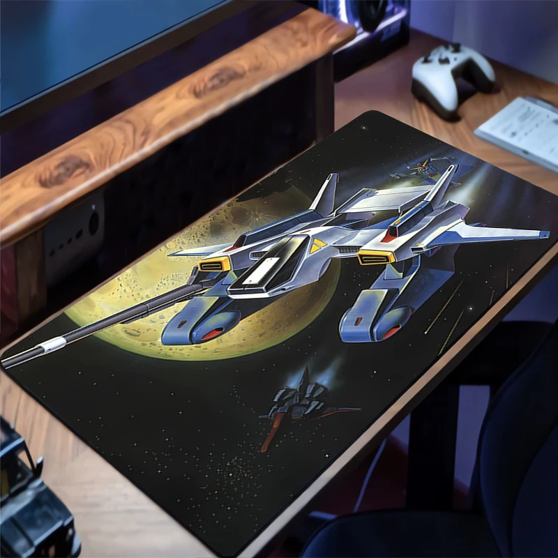 Коврик для мыши Mechanical Warrior Gundam Mk II Xxl Коврик для клавиатуры Резиновый настольный коврик Удлиненный коврик Нескользящий настольный коврик для мыши Игровой коврик для мыши