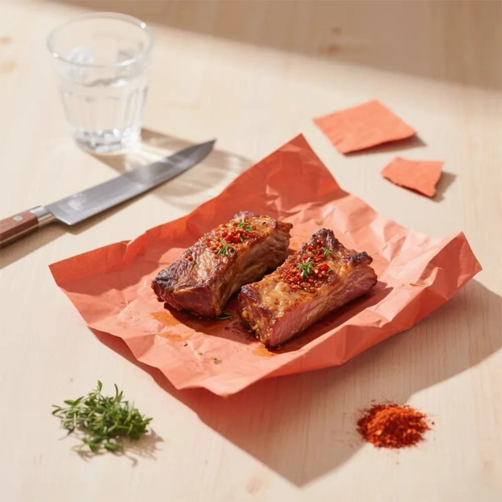 Thickened Butcher Paper Roll Break-resistant Wood Pulp Smoked Meat Wrapping Paper Heat-resistant Biodegradable