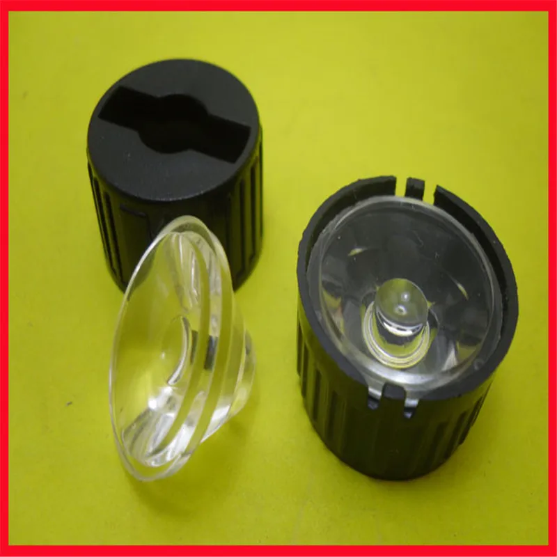 렌즈 + 브래킷 직경 20mm 램프 비드/전구/수정된 손전등 콘덴서 렌즈