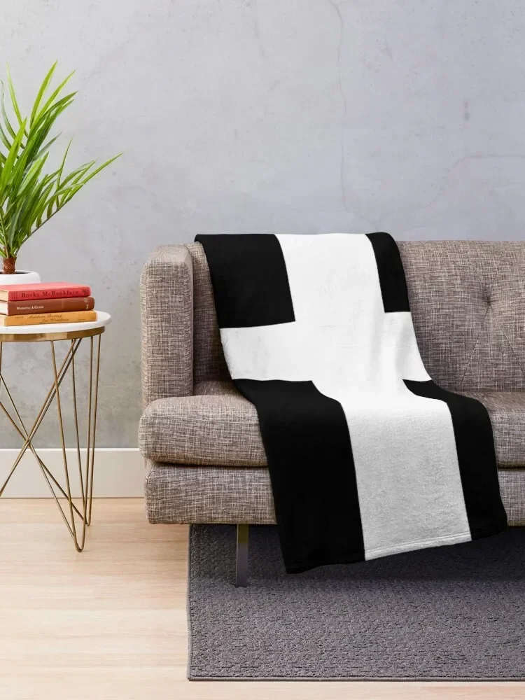 Flag of Cornwall, St. Piran's Flag Throw Blanket cosplay anime Summer for winter Blankets