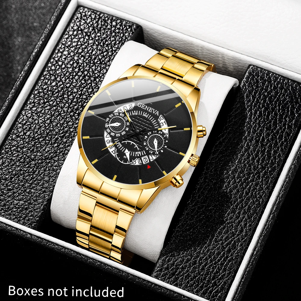 Couple's new handsome and fashionable quartz couple watch fashion suit alloy dial daily wear birthday party New Year's Day Chris