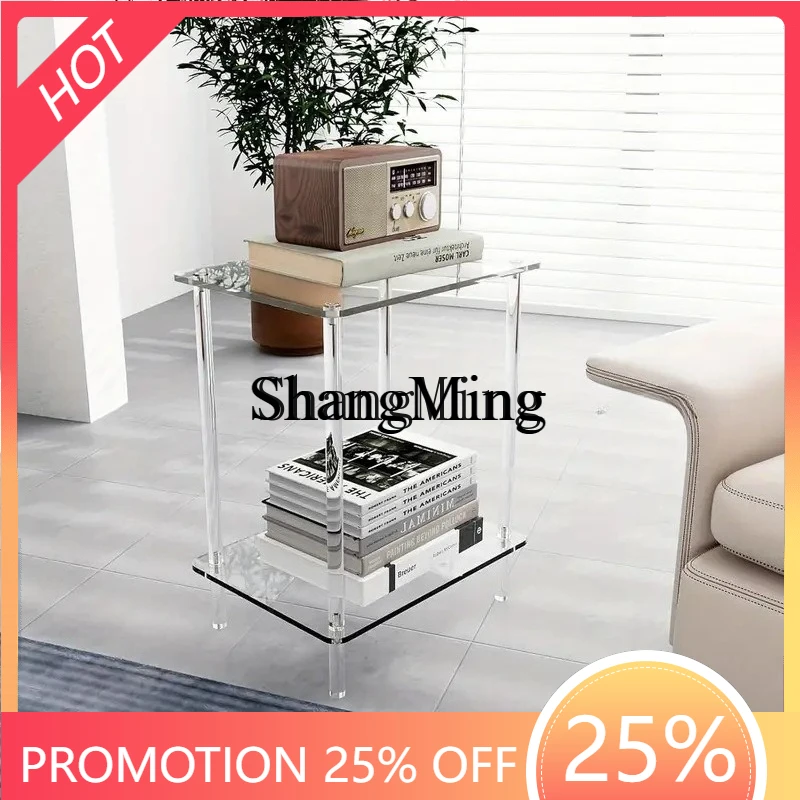 

FG acrylic transparent round coffee table living room household small apartment sofa modern simple coffee table