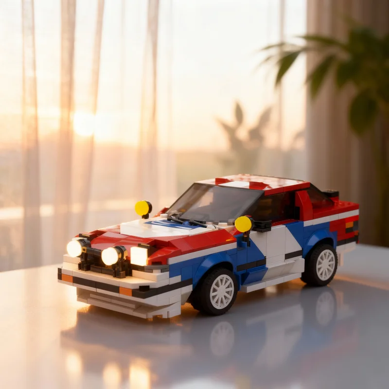 

433pcs MOC City Champions Nissan Silvia BANDAMA Rally Shekhar Model Building Blocks Construction Toys Christmas Gifts Brick