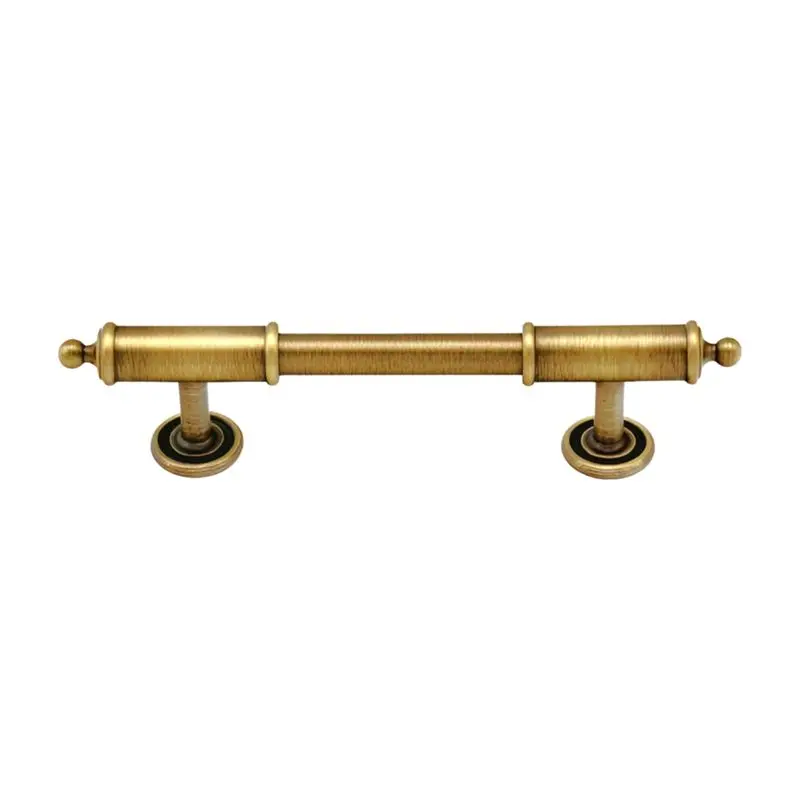 AA81-Bedroom Wardrobe Door Handles European Style Vintage Copper Furniture Kitchen Shoe Box Drawer Handles