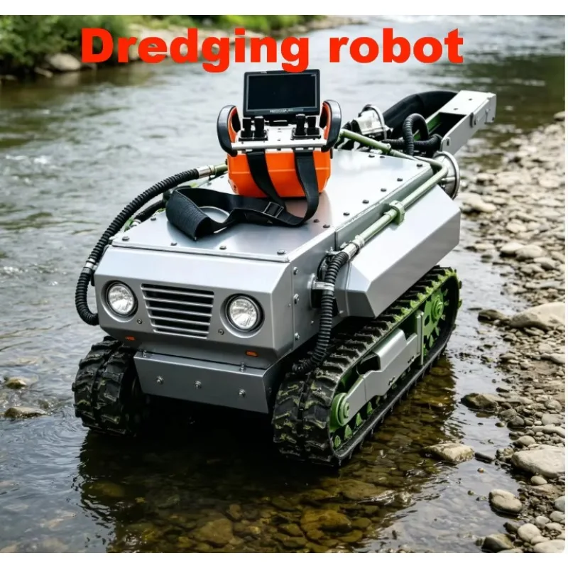 Sediment Dredging Robot Remote Control Dredging Robot with Automated Collection for River Restoration