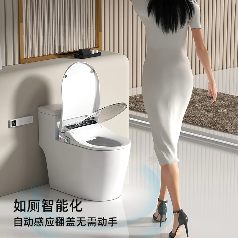 new smart toilet seat is fully automatic with flip lid instant heat universal electric dryer flush toilet lid for household use