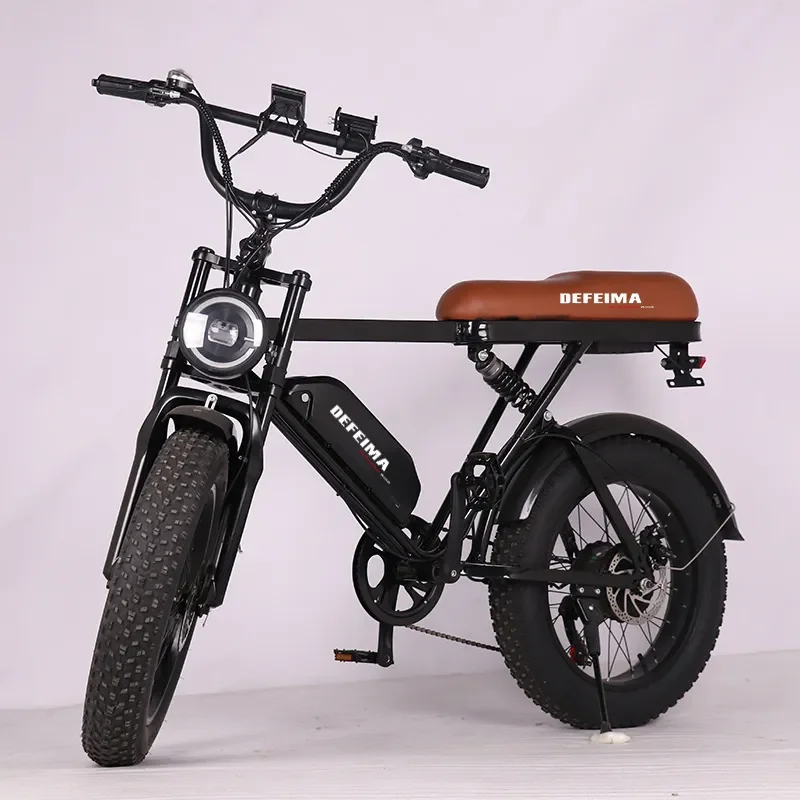 20 Inch 48V Electric Bicycle Mountain Bike Adult Men 4.0 Fat Tire Beach Snow Lithium Battery Power Motorcycle